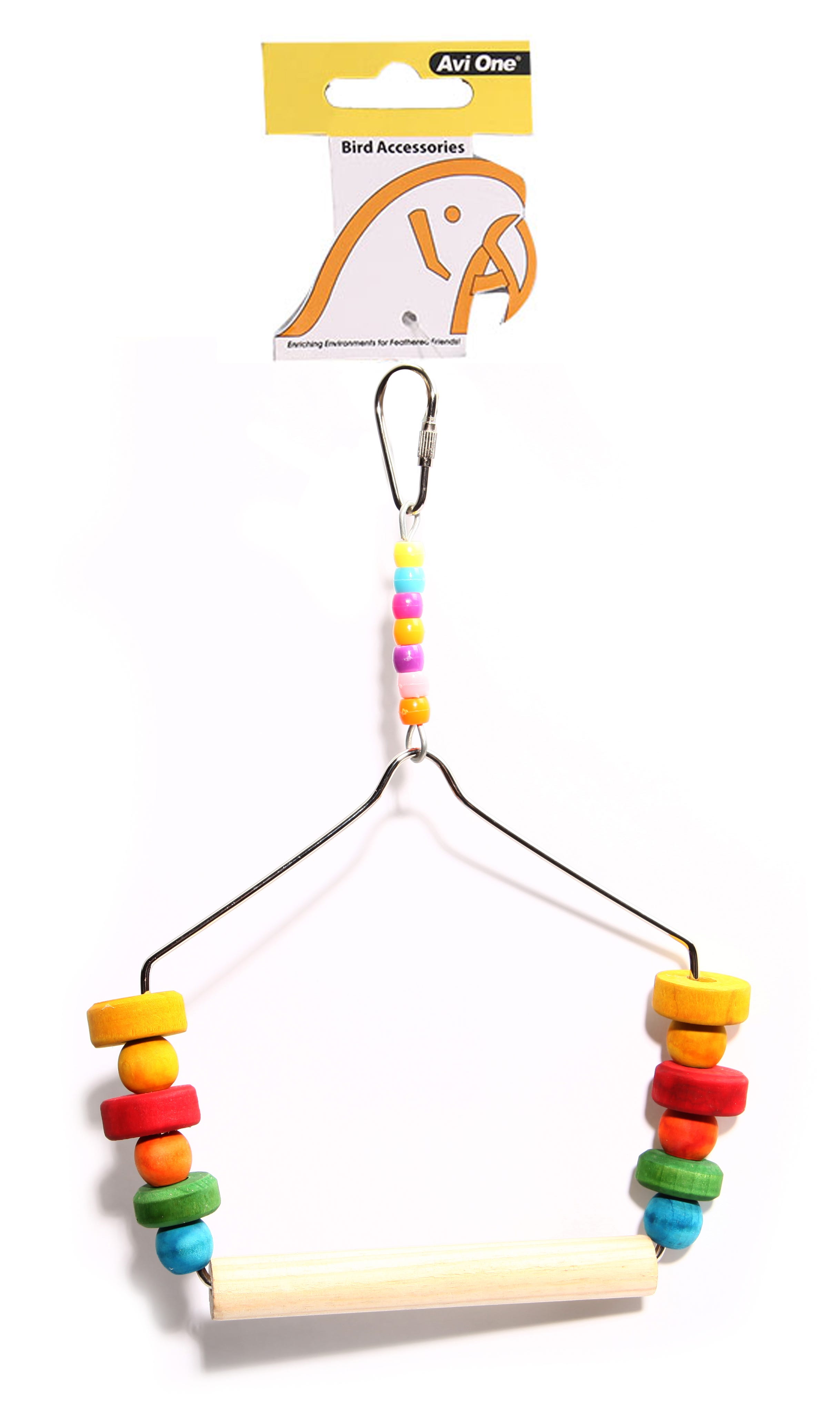 Coloured Block And Swing Bird Toy - Planet Pet