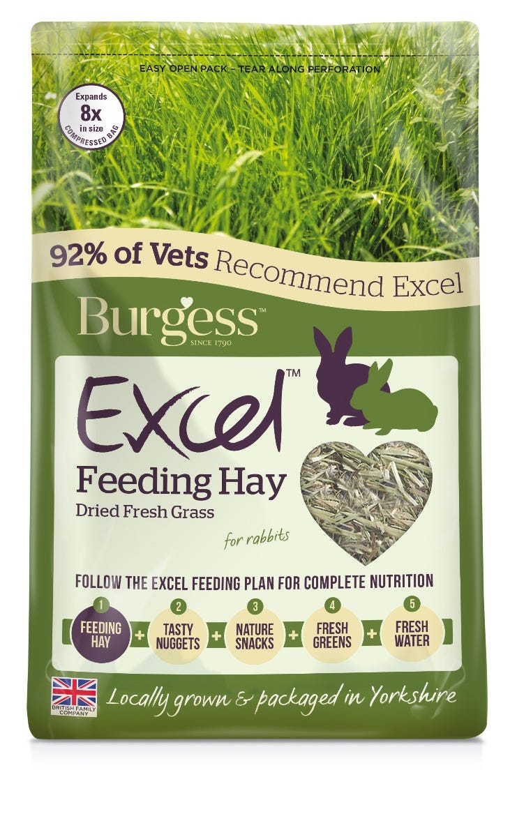 Excel Dried Fresh Grass Feeding Hay 1kg - Planet Pet